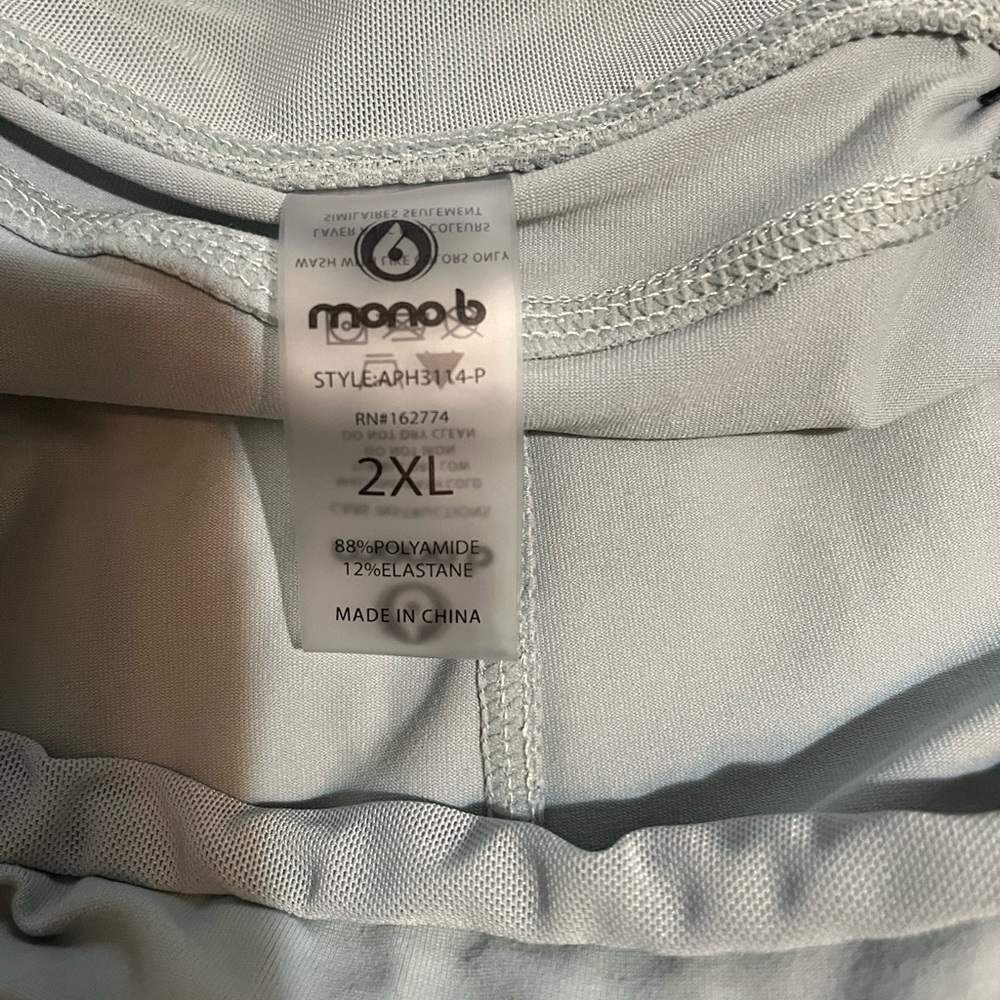 Mono B Light Gray Bike Shorts